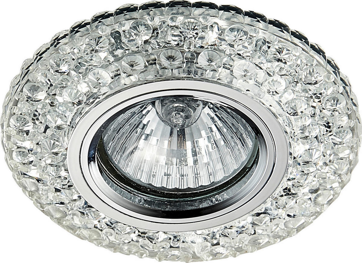 SPOTLÁMPA - átlátszó, Basics, Üveg/fém (2/9.5/9.5cm)