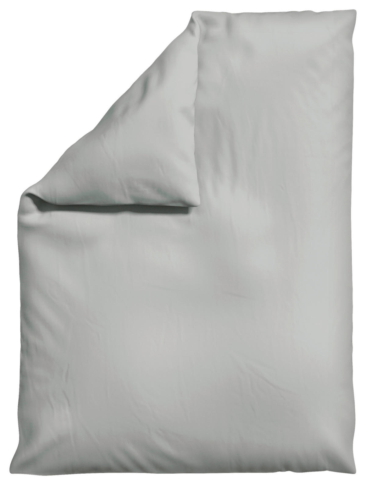 BETTDECKENBEZUG WOVEN SATIN Makosatin 155/220 cm  - Hellgrau, Basics, Textil (155/220cm) - Schlafgut