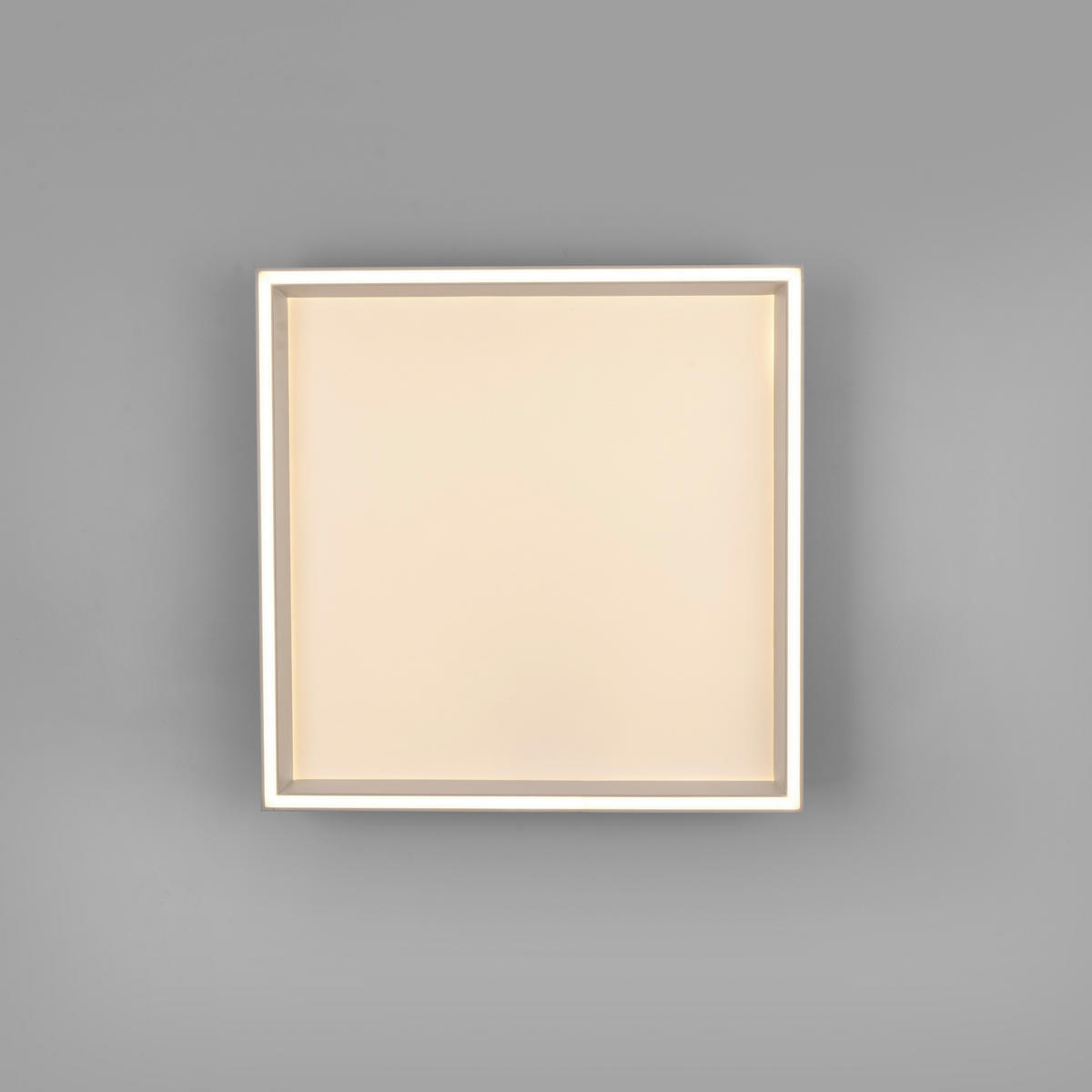 LED-DECKENLEUCHTE 50/50/8.4 cm    - Schwarz, Basics, Kunststoff/Metall (50/50/8.4cm)