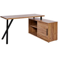 ECKSCHREIBTISCH 150/110/74 cm  in Eichefarben  - Eichefarben/Schwarz, MODERN, Holzwerkstoff/Metall (150/110/74cm) - Novel