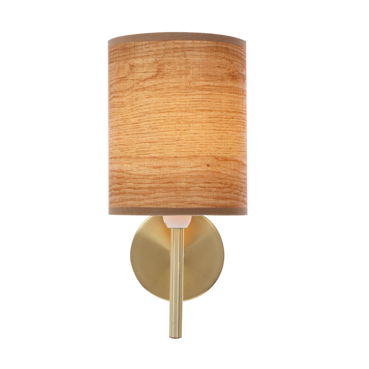 WANDLEUCHTE 12/15/24 cm   - Walnussfarben/Bronzefarben, KONVENTIONELL, Kunststoff/Metall (12/15/24cm)