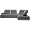 ECKSOFA in Struktur Grau  - Schwarz/Grau, Design, Kunststoff/Textil (313/233cm) - Emilio Belluti