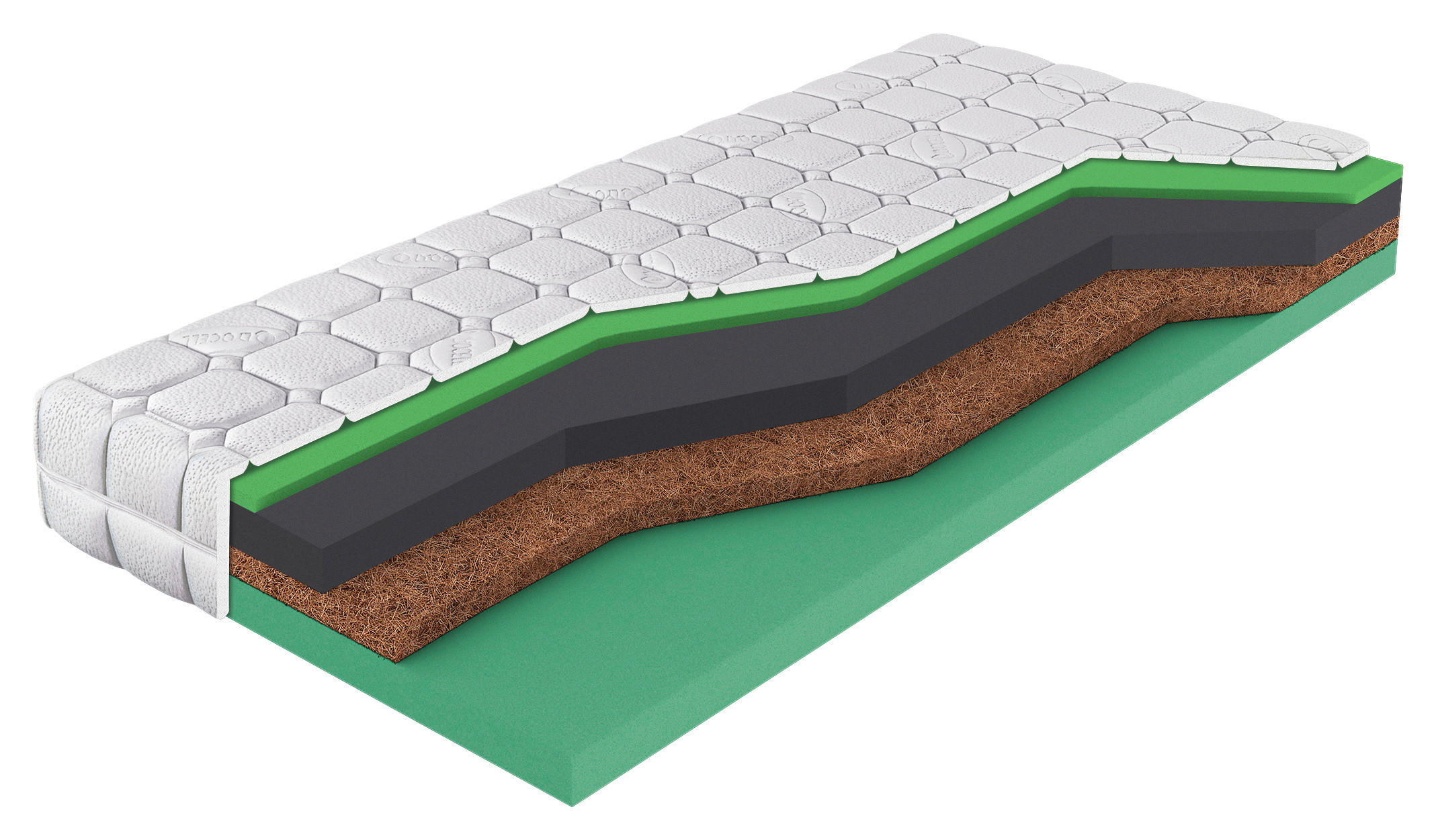 MATRAC 90/200 cm  - fehér, Basics, textil (90/200cm) - Sleeptex