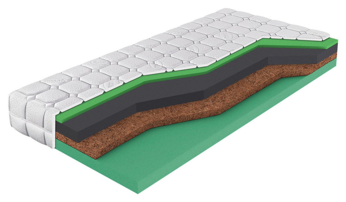 MATRAC 80/200 cm  - fehér, Basics, textil (80/200cm) - Sleeptex