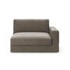 SOFAELEMENT FABIO E Flachgewebe Schlammfarben  - Schlammfarben/Schwarz, MODERN, Kunststoff/Textil (132/87/108cm) - Sit & More