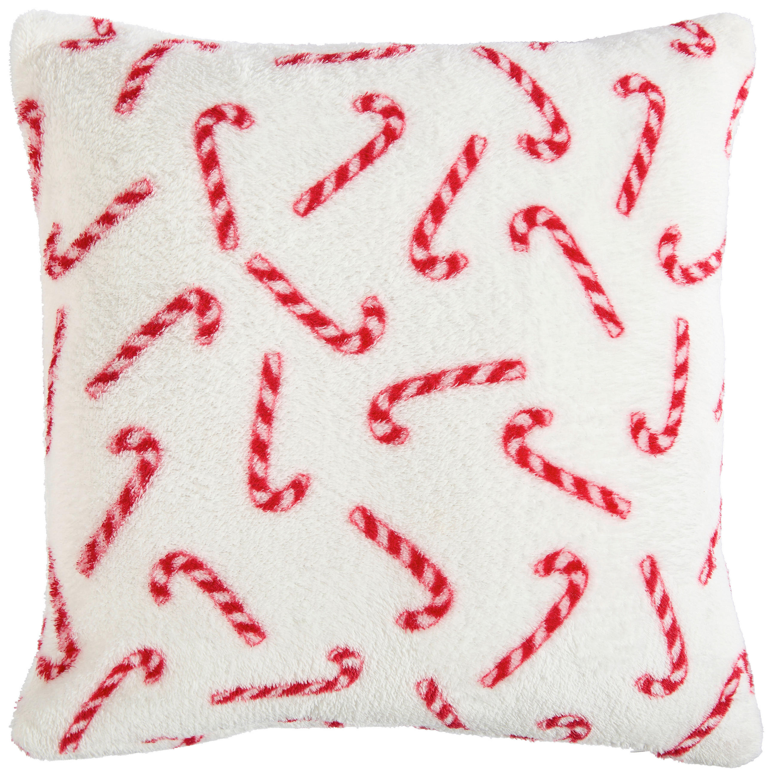 KISSENBEZUG CANDY CANE 40/40 cm  - Rot/Weiß, Design, Textil (40/40cm) - X-Mas