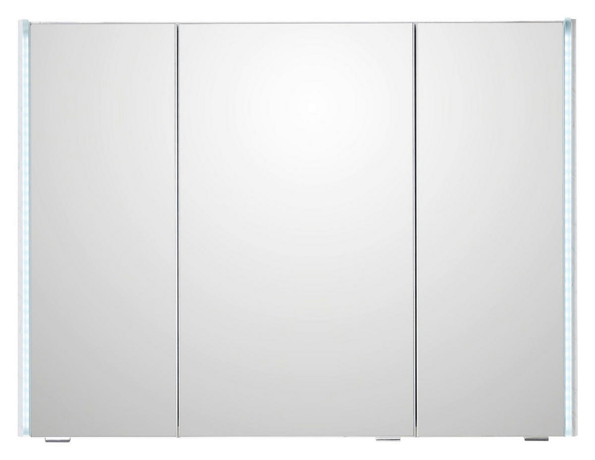 SPIEGELSCHRANK 94/70,3/18 cm  - Weiß, Design, Glas/Holzwerkstoff (94/70,3/18cm) - Leonardo Living