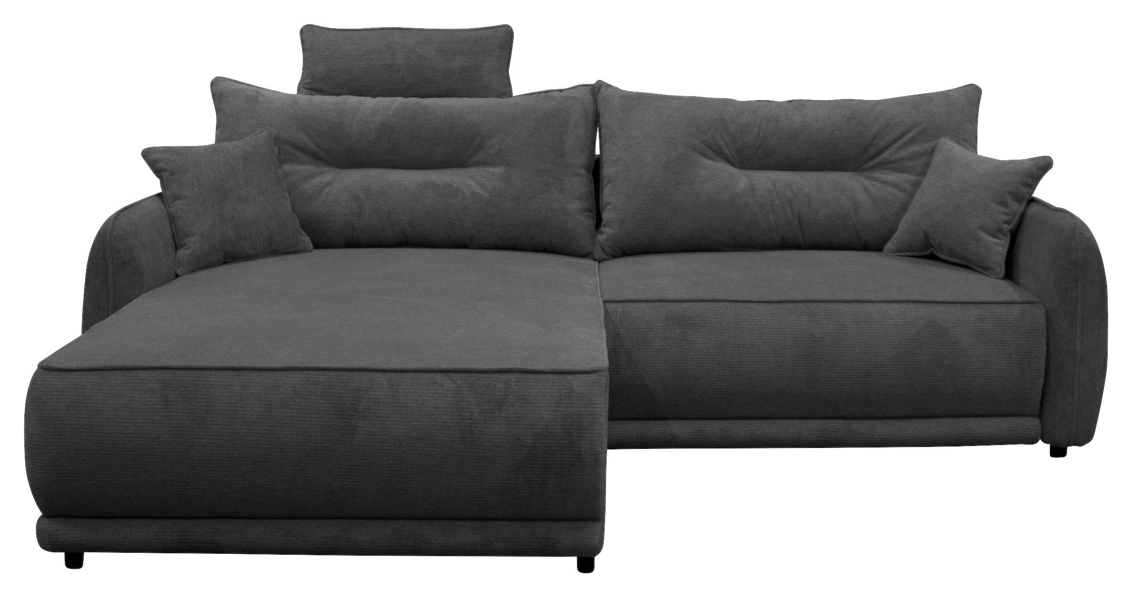 ECKSOFA FRESH Anthrazit Struktur  - Anthrazit/Beige, Design, Kunststoff/Textil (195/264cm) - MID.YOU