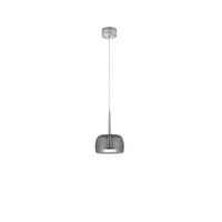 LED-HÄNGELEUCHTE Flute 8/24-200 cm  - Chromfarben, Design, Glas/Kunststoff (8/24-200cm) - Helestra