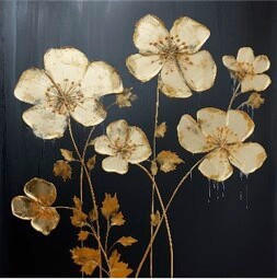 METALLBILD Blumen  - Multicolor, Basics, Metall (30/30/2cm) - Euroart