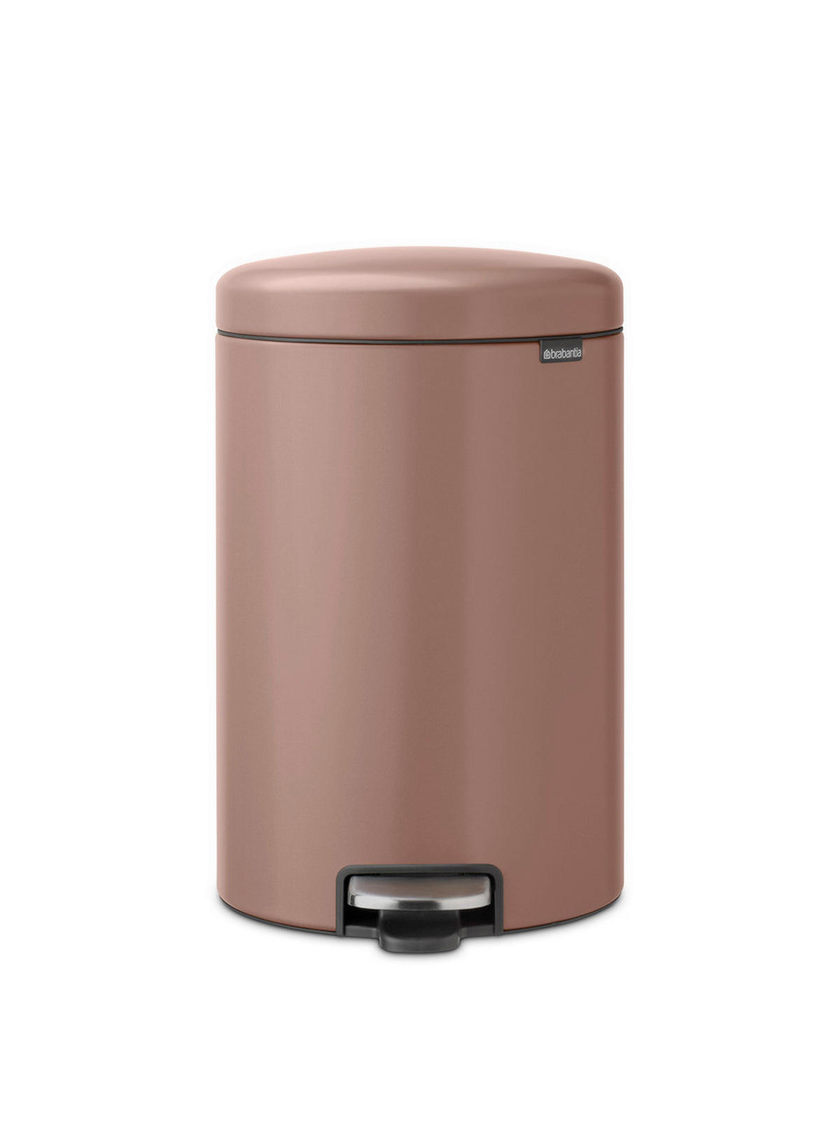 TRETEIMER 20 l  Metall  - Taupe/Anthrazit, Basics, Kunststoff/Metall (29/46,7/38cm) - Brabantia