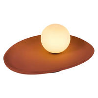 TISCHLEUCHTE 32,5/24/13,5 cm   - Braun, Natur, Glas/Stein (32,5/24/13,5cm) - Ledvance