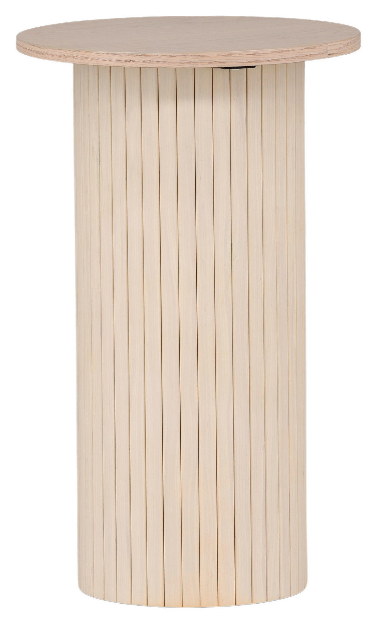BEISTELLTISCH 40/40/65 cm Weiß, Beige rund  - Beige/Weiß, Design, Holzwerkstoff (40/40/65cm) - Livetastic