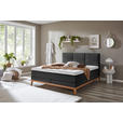 BOXSPRINGBETT 180/200 cm  in Anthrazit  - Eichefarben/Anthrazit, KONVENTIONELL, Holz/Textil (180/200cm) - Carryhome