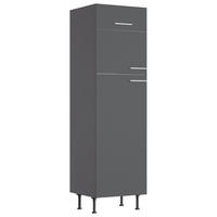 GERÄTEUMBAUSCHRANK 60/211,8/58,1 cm  in Anthrazit  - Edelstahlfarben/Anthrazit, Basics, Holzwerkstoff/Metall (60/211,8/58,1cm) - Optifit