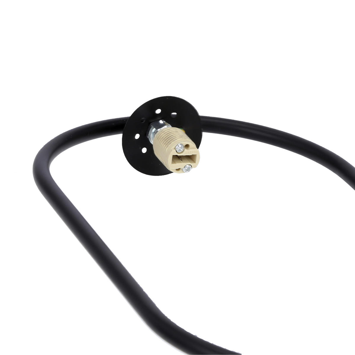 PENDELLAMPA Cordel 18.5/15/120 cm  - vit/svart, Design, metall (18.5/15/120cm)