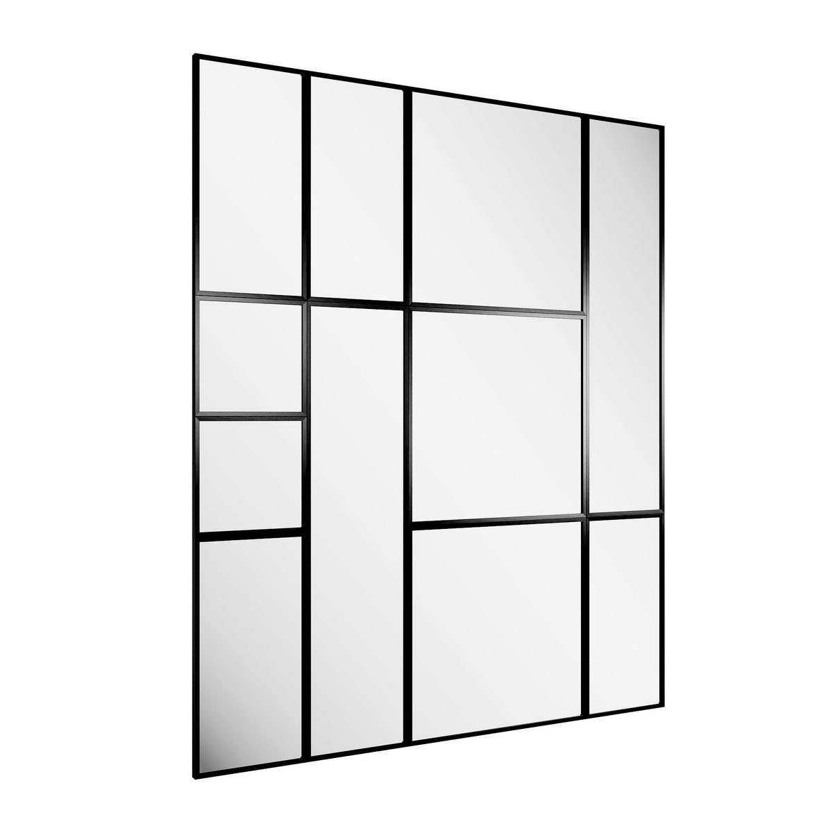 DEKOSPIEGEL    in rechteckig  - Schwarz, Basics, Glas/Holz (175/210/2.5cm)