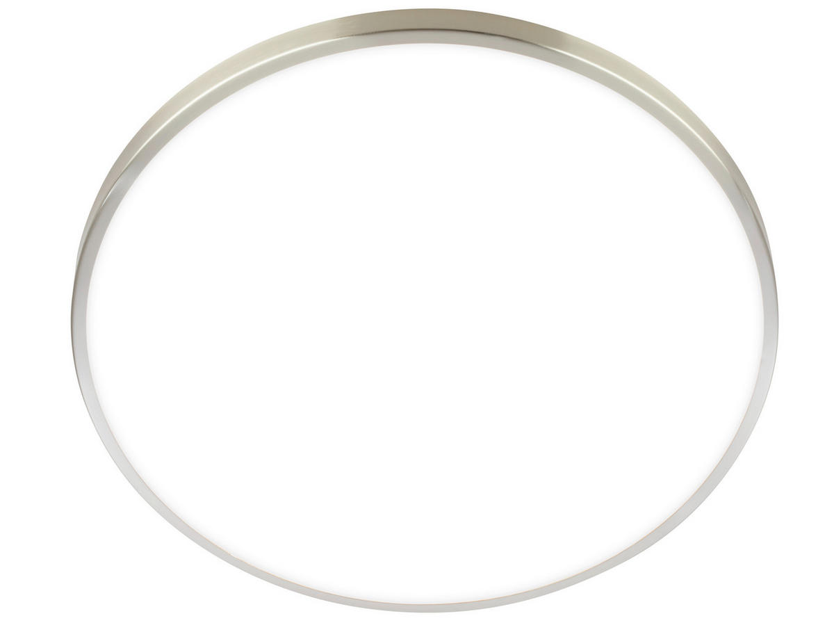 LED-DECKENLEUCHTE Kaida 38/6.5 cm   - Nickelfarben, Basics, Kunststoff/Metall (38/6.5cm)