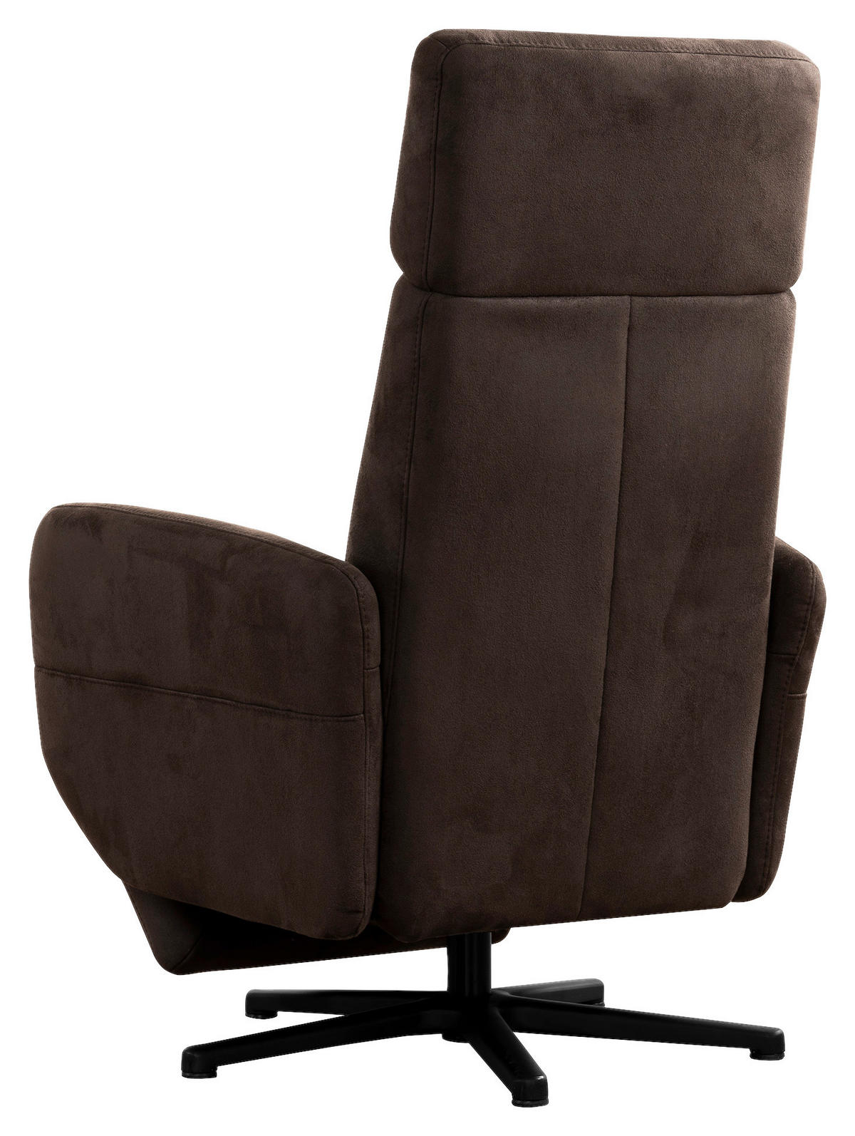 DREHSTUHL  in Mikrofaser  - Schwarz, Konventionell, Textil/Metall (71/110/82cm) - Sit & More