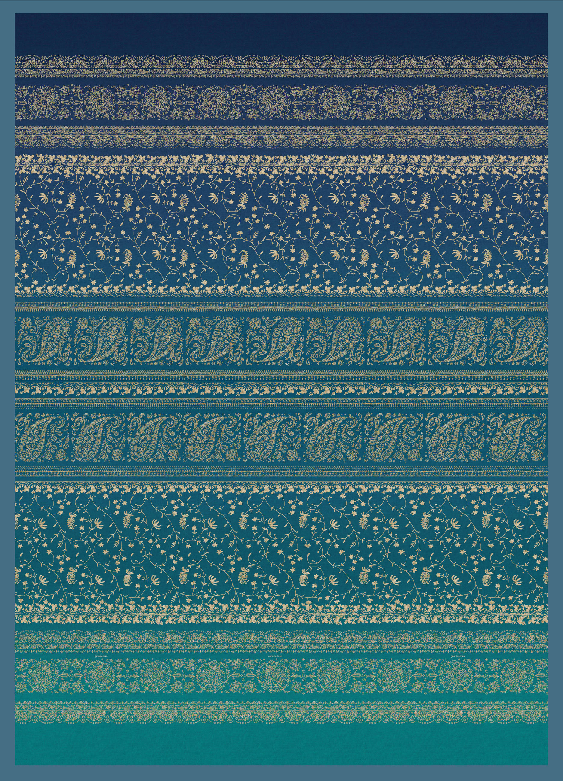 PLED   180/250 cm       modra  - modra, Konvencionalno, tekstil (180/250cm) - Bassetti