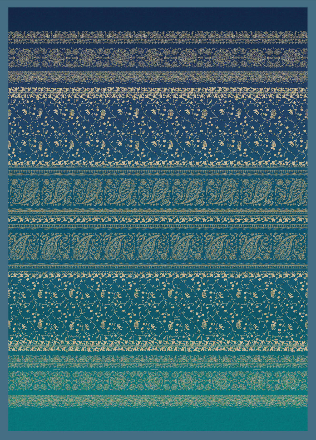 PLED   180/250 cm       modra  - modra, Konvencionalno, tekstil (180/250cm) - Bassetti