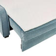 BOXSPRINGSOFA in Webstoff Blau, Grau  - Blau/Schwarz, Design, Holz/Textil (242/75/110cm) - Novel