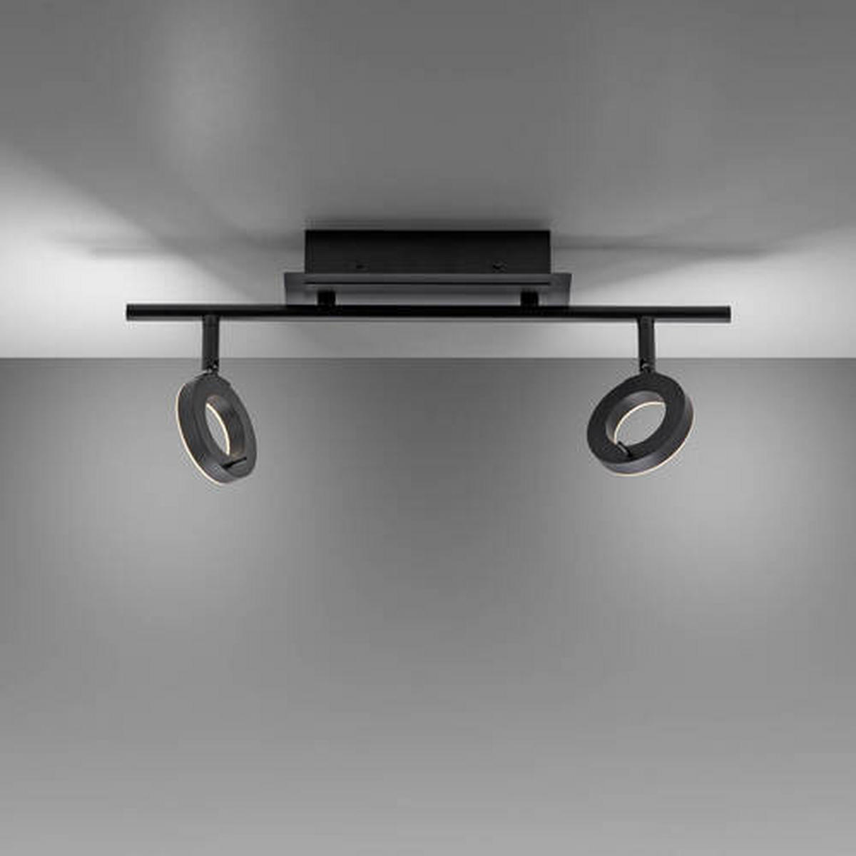 BADEZIMMER-DECKENLEUCHTE    50,5/18/19 cm  - Anthrazit, Design, Kunststoff/Metall (50,5/18/19cm) - Paul Neuhaus