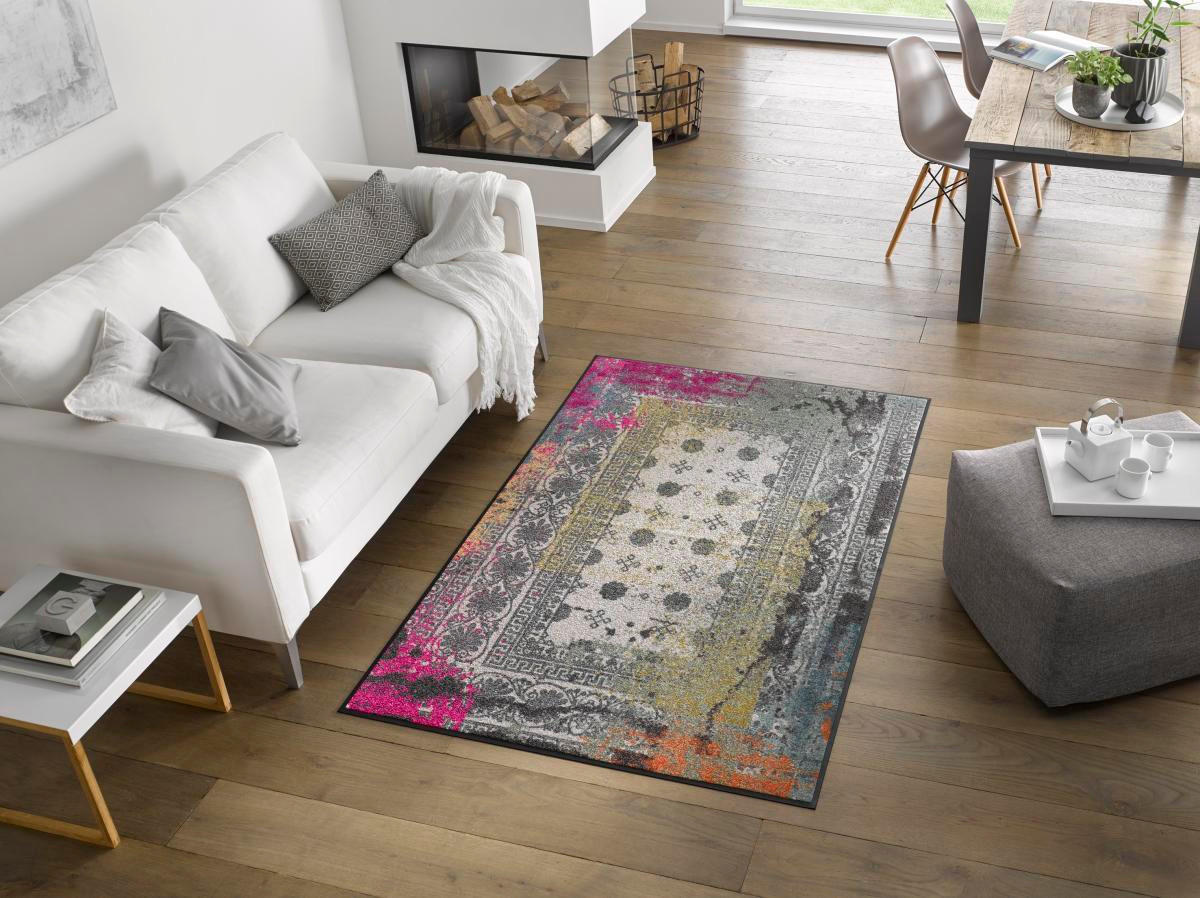 OTIRAČ 75/120 cm višebojno Taza Pink - višebojno, Konvencionalno, tekstil/plastika (75/120cm) - wash+dry