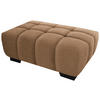 HOCKER in Textil Orange  - Schwarz/Orange, Konventionell, Textil/Metall (106/40/72cm) - Hom`in