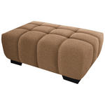 HOCKER in Textil Orange  - Schwarz/Orange, KONVENTIONELL, Textil/Metall (106/40/72cm) - Hom`in