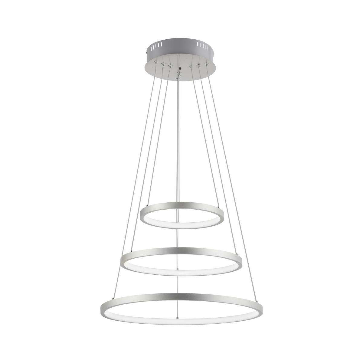 LUSTRĂ LED  - culoare nichel, Trend, plastic/metal (50cm) - Novel