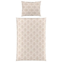 POSTELJNINA LUXURY JACQUARD 140/200 cm žamet peščene barve  - peščene barve, Konvencionalno, tekstil (140/200cm) - Fleuresse