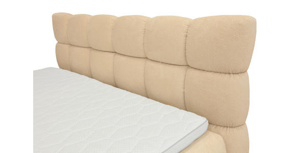 BOXBETT 180/200 cm  in Beige  - Beige/Schwarz, Trend, Textil/Metall (180/200cm) - Esposa