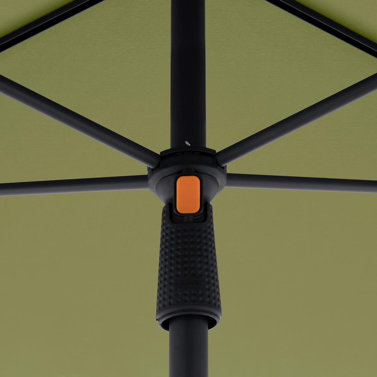 SENČNIK - zelena/antracit, Basics, kovina/tekstil (191/125cm) - Doppler