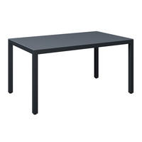 GARTENTISCH Metall, Glas rechteckig  - Dunkelgrau, MODERN, Glas/Metall (150/75.5/90cm) - Ambia Garden