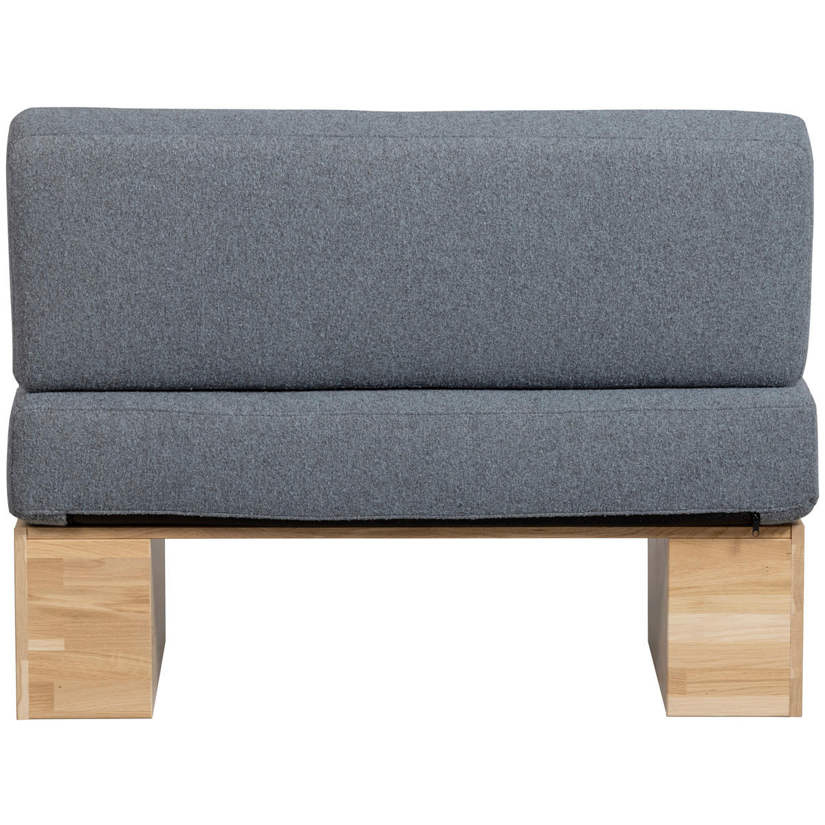 SITZBANK in Holz, Textil Eichefarben, Dunkelgrau  - Eichefarben/Dunkelgrau, MODERN, Holz/Textil (110/84/67cm) - Livetastic