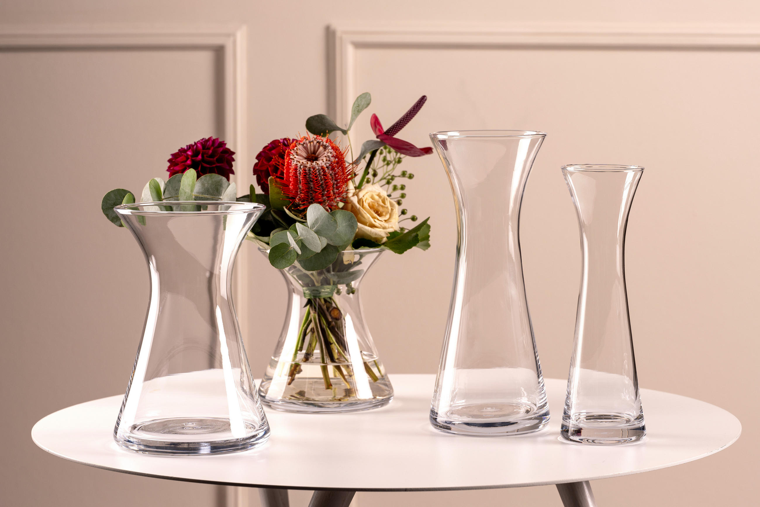 VASE GIA  - Klar, Basics, Glas (14/16/14cm) - Leonardo