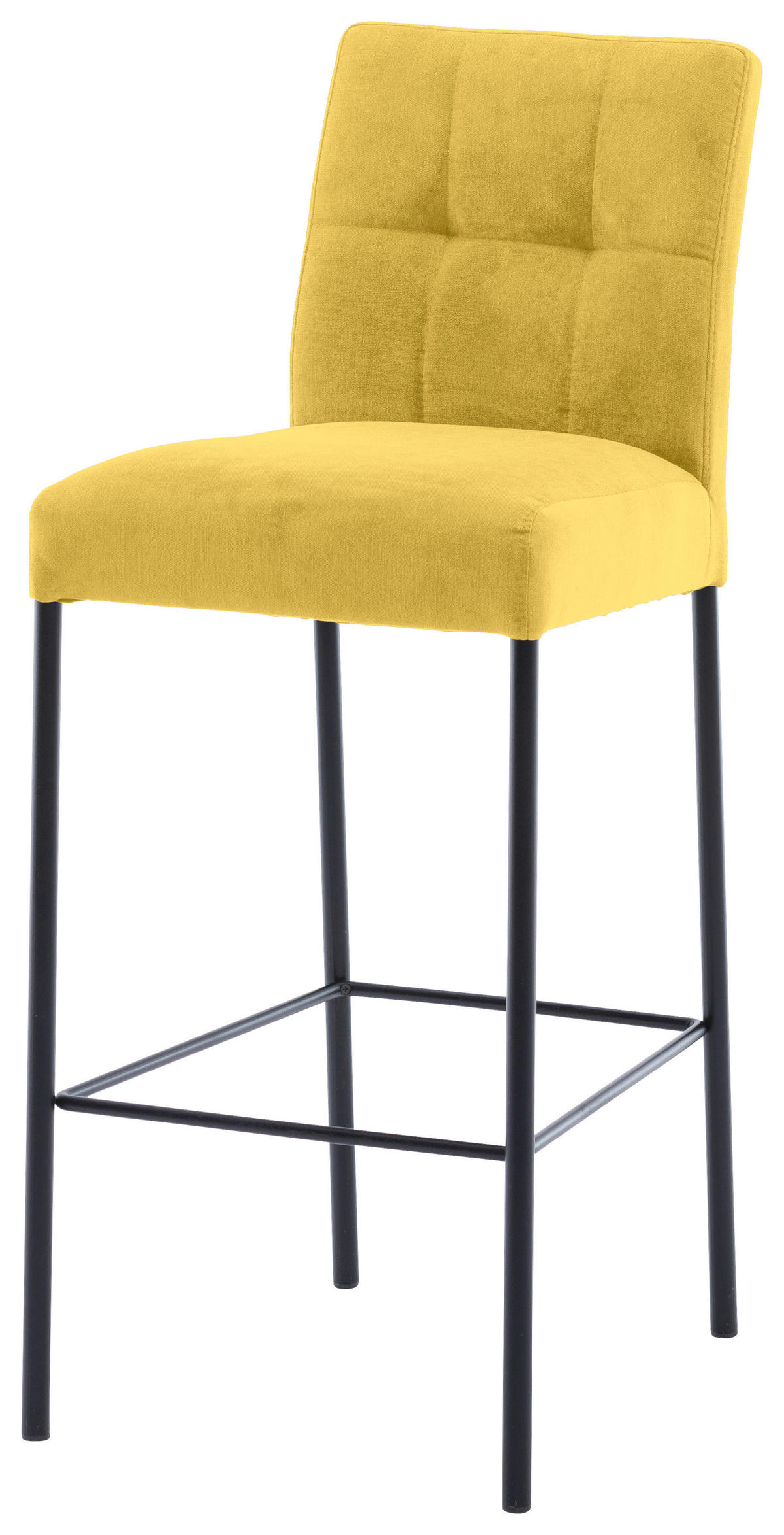 BAROVÁ ŽIDLE, žlutá, černá - černá/žlutá, Design, kov/textil (46/91/61cm) - Xora