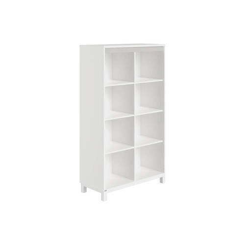 BABYREGAL Olli Standregal offen Weiß, Grau - Weiß/Grau, Basics, Holzwerkstoff (94,8/159,9/40,1cm) - Paidi
