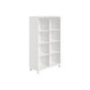 BABYREGAL Olli Standregal offen Weiß, Grau  - Weiß/Grau, Basics, Holzwerkstoff (94,8/159,9/40,1cm) - Paidi