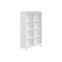 BABYREGAL Olli Standregal offen Weiß, Grau  - Weiß/Grau, Basics, Holzwerkstoff (94,8/159,9/40,1cm) - Paidi