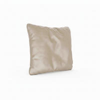 ZIERKISSEN  - Creme, Design, Leder (71/64/15cm) - Livetastic