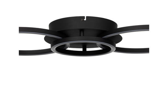 LED-DECKENLEUCHTE 68/30/7,5 cm   - Schwarz, Basics, Kunststoff/Metall (68/30/7,5cm) - Novel