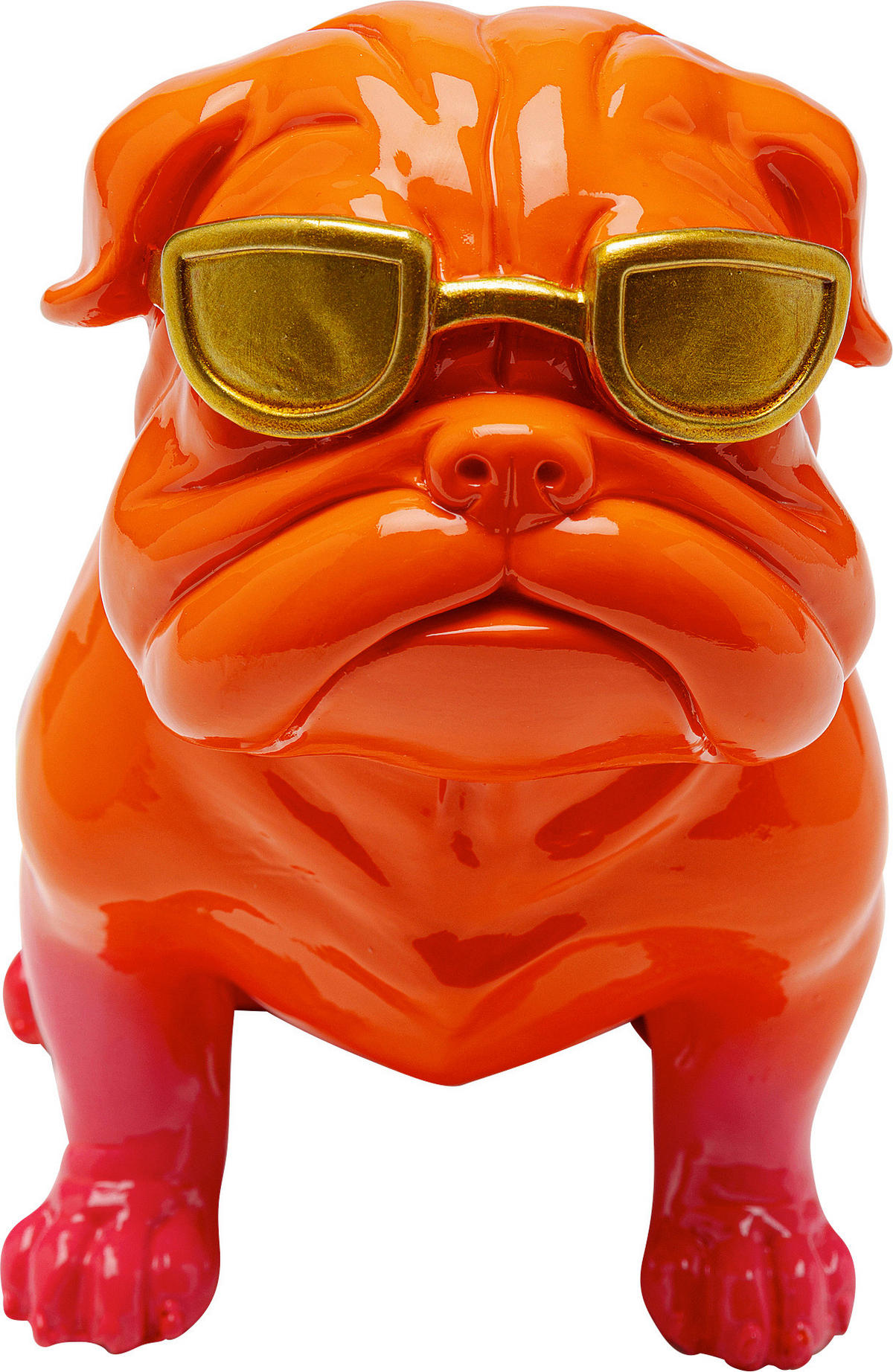 DEKOHUND - Pink/Goldfarben, Design, Kunststoff (11/17/20cm) - Kare-Design