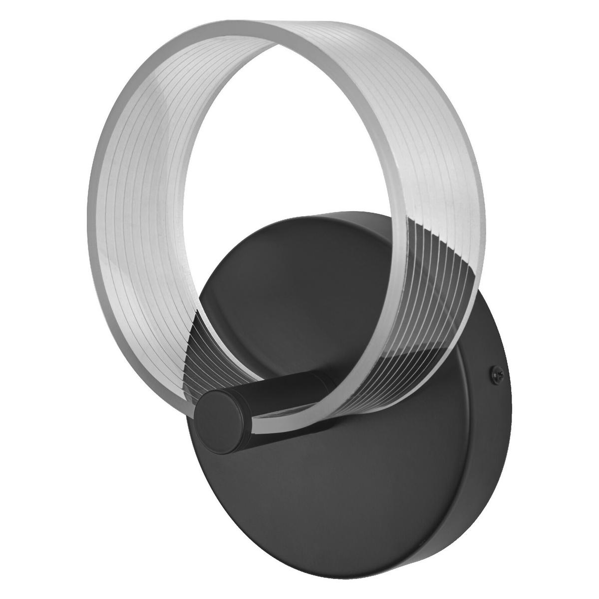 LED-WANDLEUCHTE 16/9.5/22.5 cm   - Schwarz, Design, Kunststoff (16/9.5/22.5cm) - Osram
