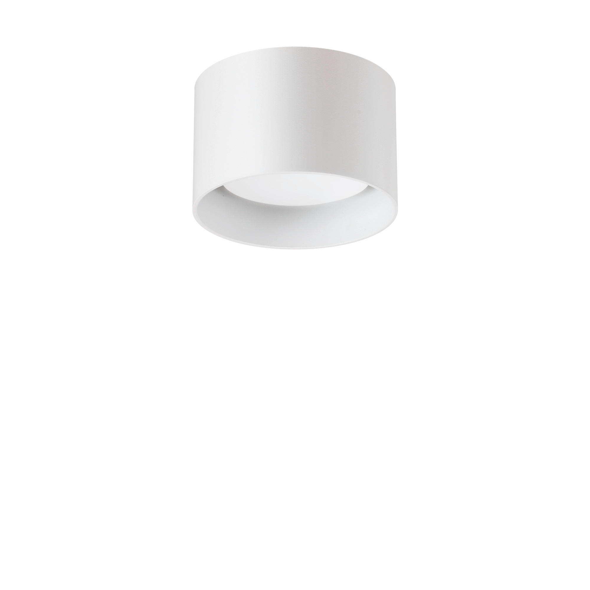 DECKENLEUCHTE 9 W  10/6,5 cm    - Weiß, Basics, Metall (10/6,5cm) - Ideal Lux