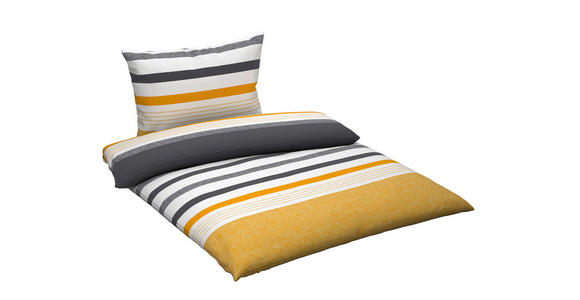 BETTWÄSCHE Renforcé 140/200 cm  - Gelb, Basics, Textil (140/200cm) - Novel