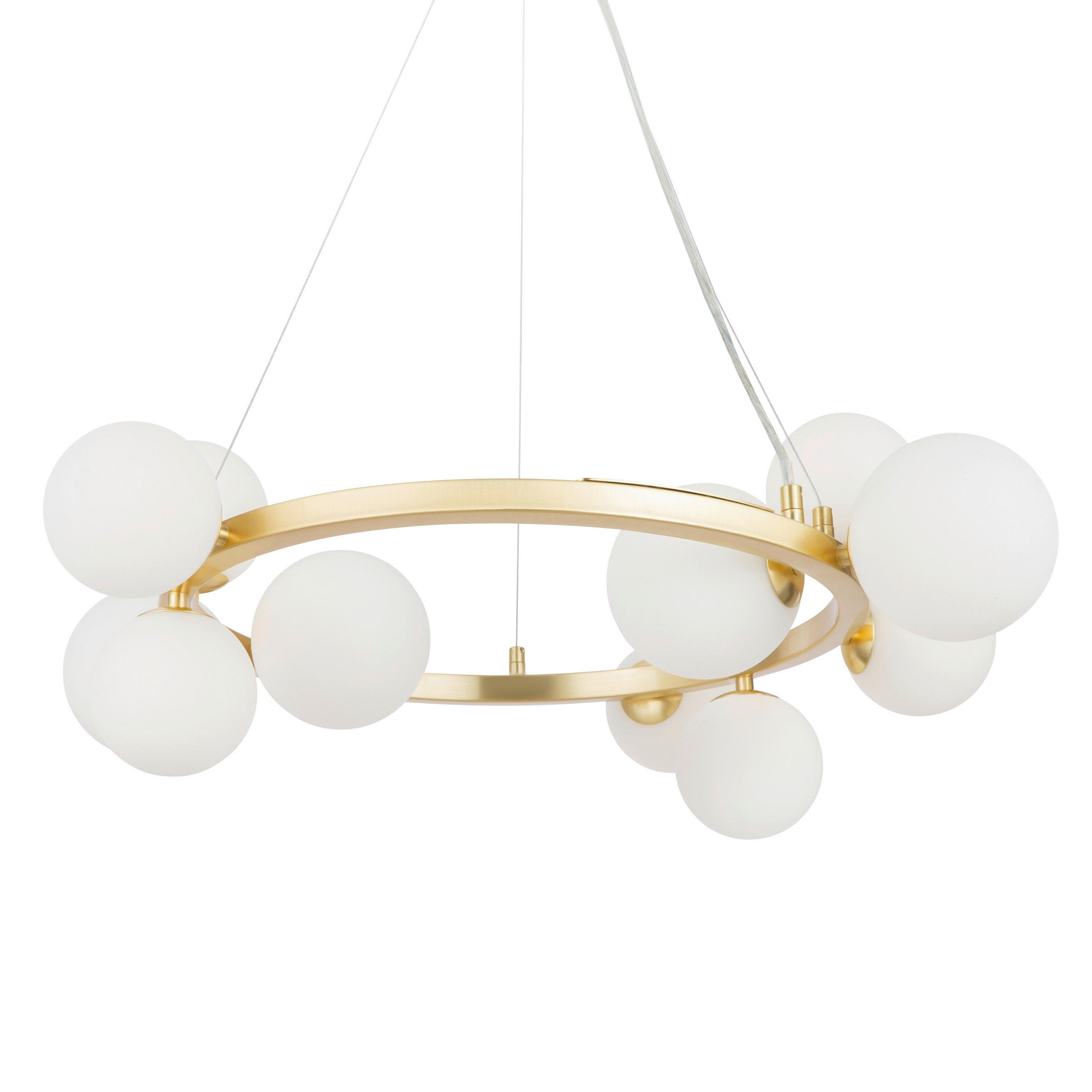 PENDELLEUCHTE 25/137/67 cm   - Goldfarben, Basics, Glas (25/137/67cm) - MAYTONI
