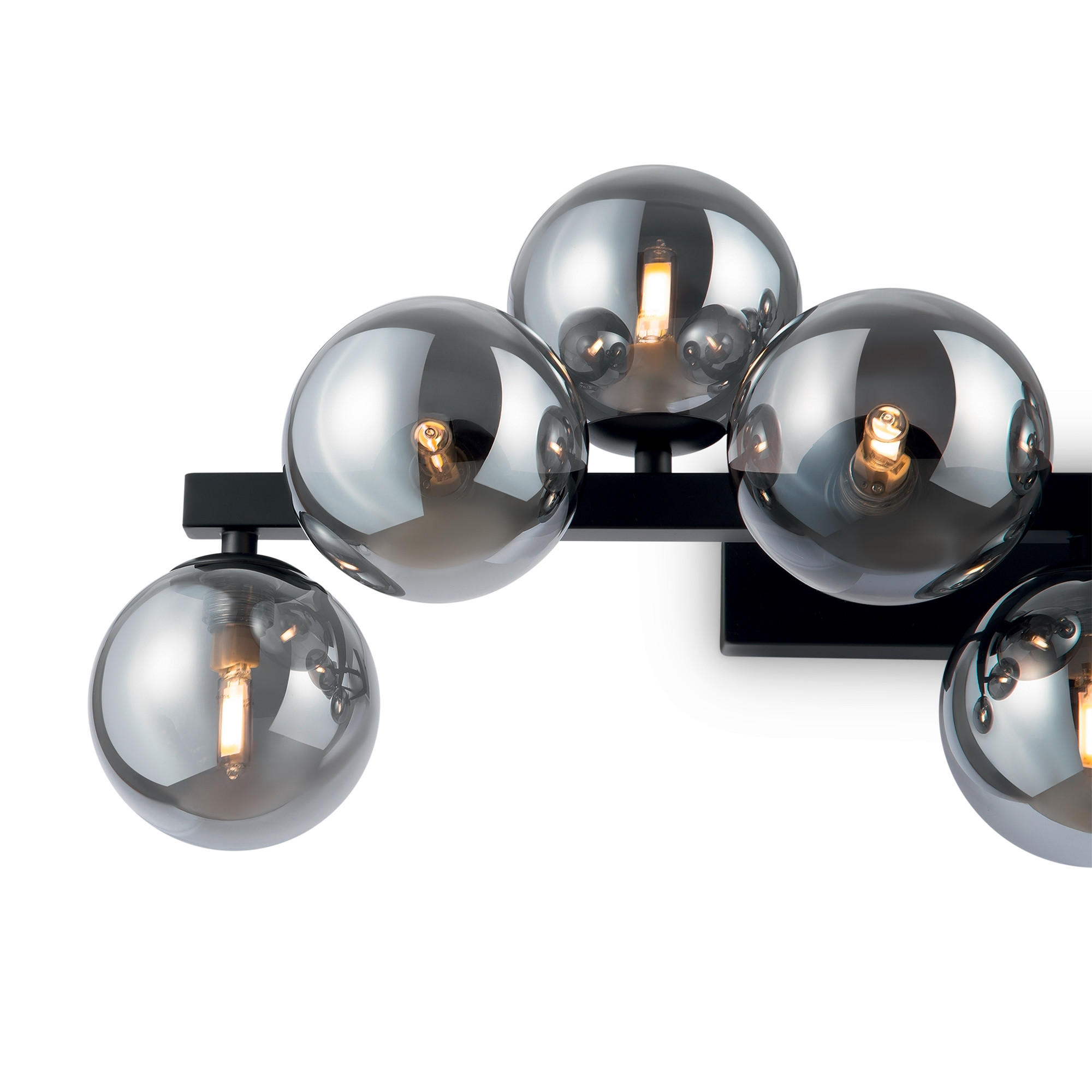 WANDLEUCHTE Modern   - Schwarz/Grau, Trend, Glas/Metall (24/66/23cm) - MAYTONI