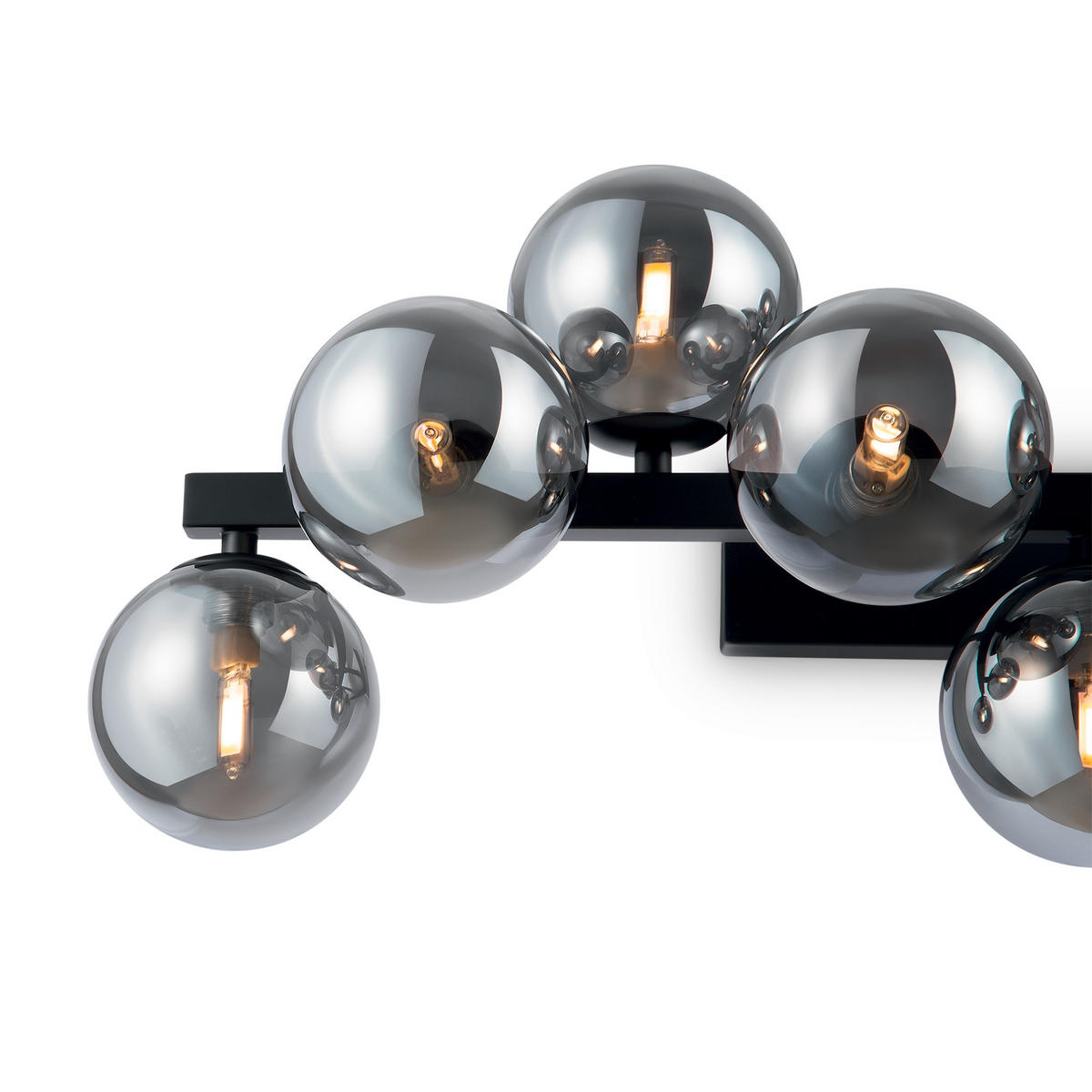 WANDLEUCHTE Modern   - Schwarz/Grau, Trend, Glas/Metall (24/66/23cm) - MAYTONI
